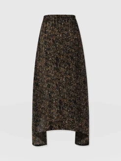 Sutton Skirt - Ditsy Leopard