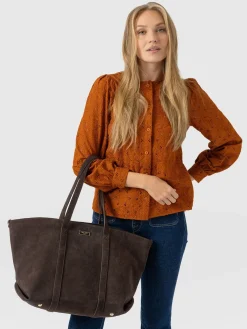 Tabitha Blouse - Tan