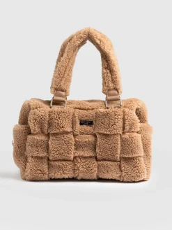 Teddy Woven Duffle Bag - Caramel