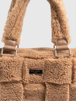 Teddy Woven Duffle Bag - Caramel