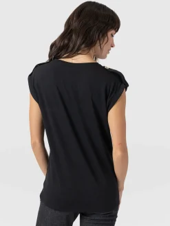 Turn Up Tee - Black Lightning