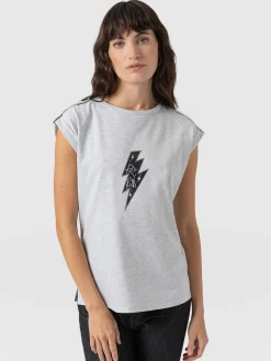 Turn Up Tee - Grey Rock N Roll