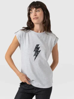 Turn Up Tee - Grey Rock N Roll