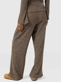 Victory Rib Wide Leg Pant - Beige