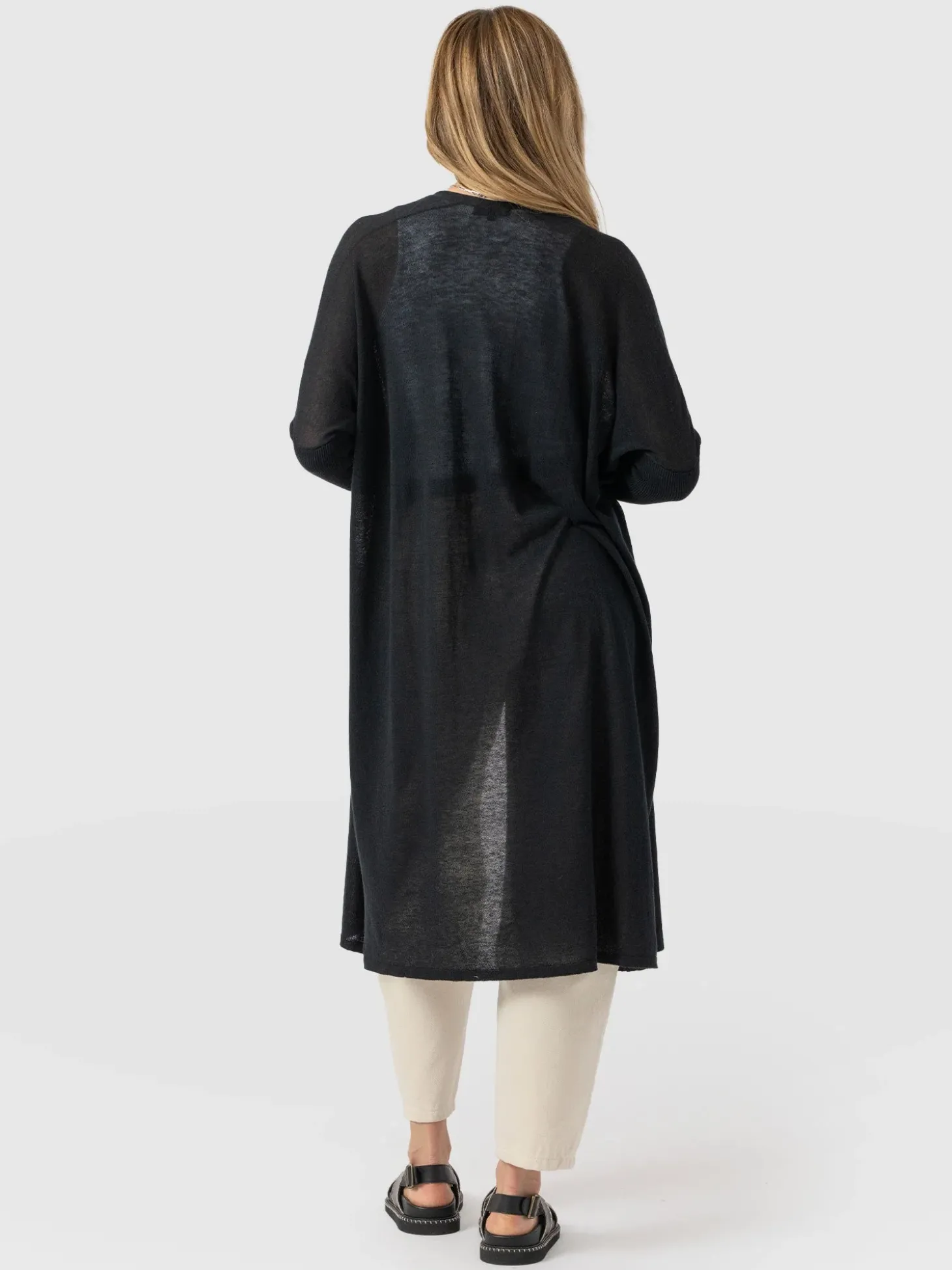 Waterfall Cardigan - Black