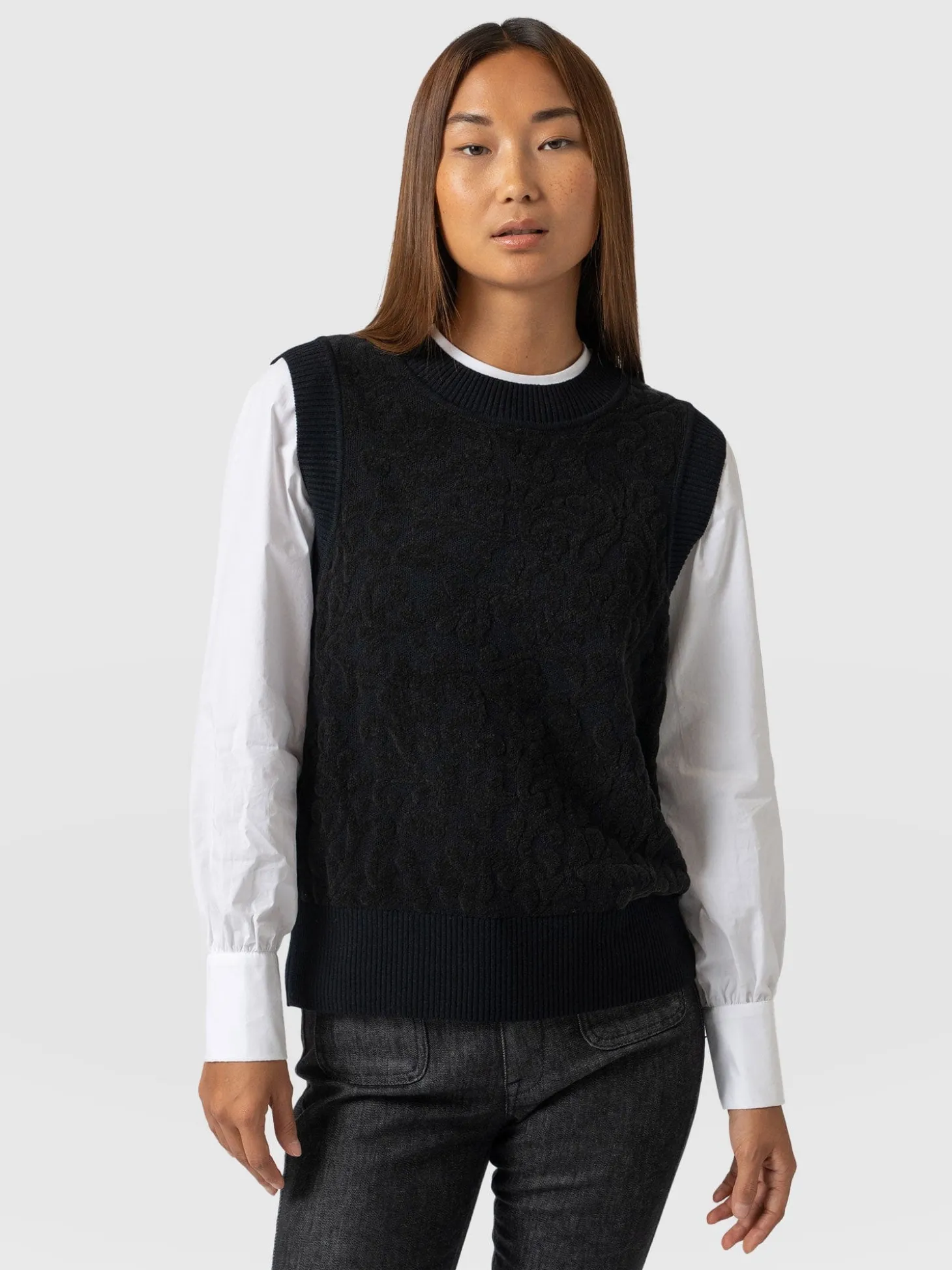Wren Sleeveless Knit - Black