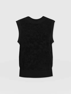 Wren Sleeveless Knit - Black